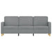 3-seater Sofa Light Grey Fabric 180 Cm Tpkanl