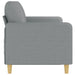 3-seater Sofa Light Grey Fabric 180 Cm Tpkanl