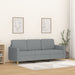 3-seater Sofa Light Grey Fabric 180 Cm Tpkanl