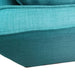 3 Seater Sofa Teal Fabric Lounge Set for Living Room Couch