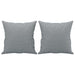 3-seater Sofa with Throw Pillows Light Grey 180 Cm Fabric
