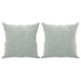 3-seater Sofa With Throw Pillows Light Grey 180 Cm Velvet