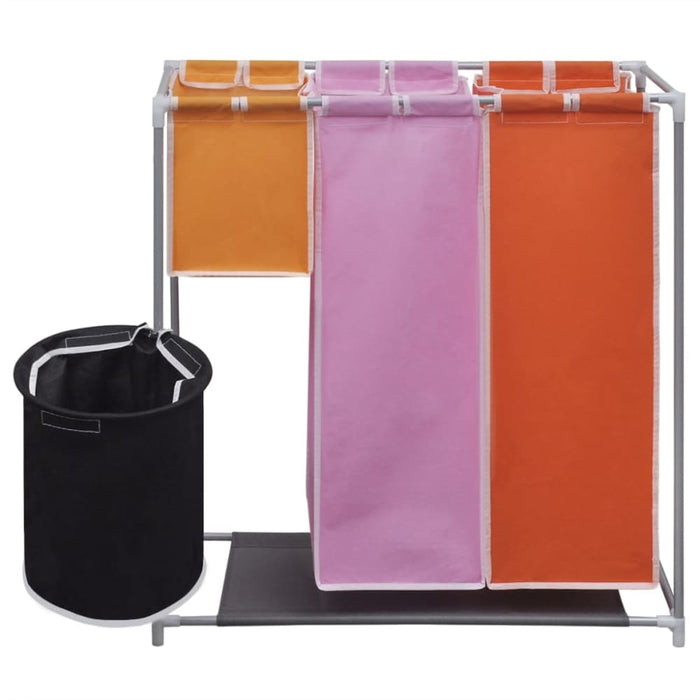 3-section Laundry Sorter Hamper with a Washing Bin Xaxbpn