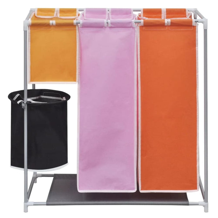 3-section Laundry Sorter Hamper with a Washing Bin Xaxbpn