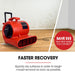 3 - speed Carpet Dryer Air Mover Blower Fan 1400cfm Sealed