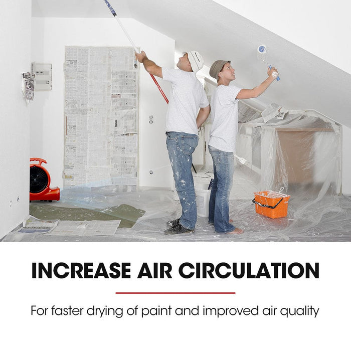 3-speed Carpet Dryer Air Mover Blower Fan 700cfm Sealed