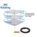 3 Tier 360 Rotating Display Rack Organizer Stand For Clear