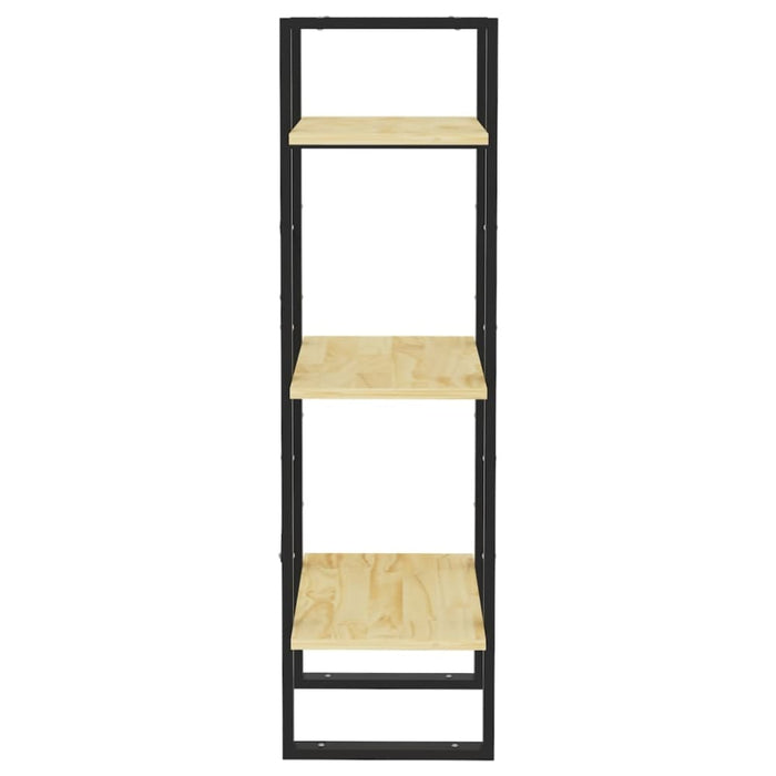 3-tier Book Cabinet 40x30x105 Cm Solid Pinewood Nblakx