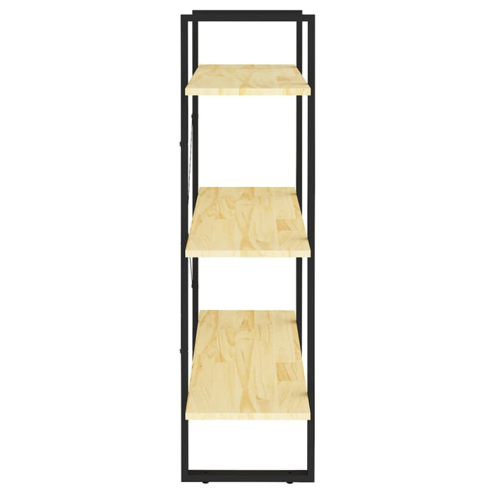 3-tier Book Cabinet 80x30x105 Cm Solid Pine Wood Nblptx