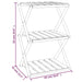 3-tier Folding Shelf Brown 43x31x63 Cm Solid Wood Acacia