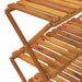 3-tier Folding Shelf Brown 70x31x63 Cm Solid Wood Acacia