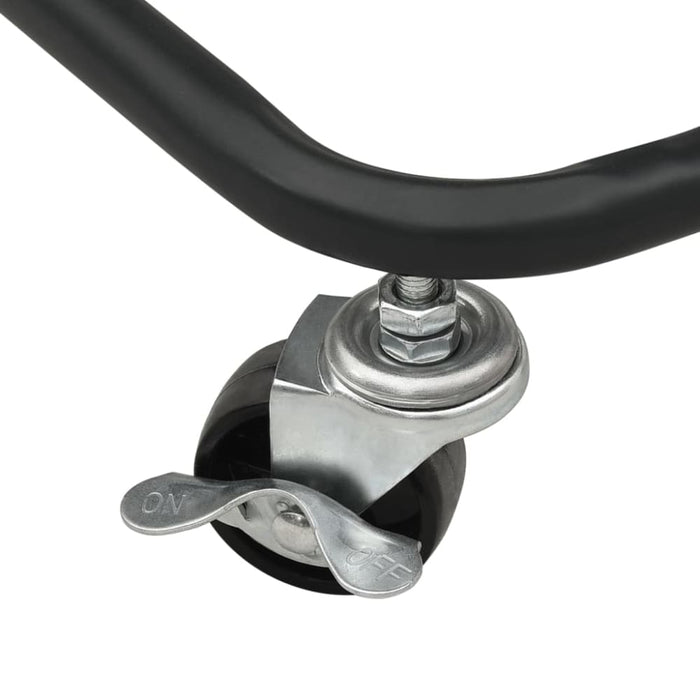 3-tier Kitchen Trolley Black 42x25x83.5 Cm Iron and Abs