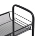 3-tier Kitchen Trolley Black 46x26x64 Cm Iron Ttltxx