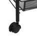 3-tier Kitchen Trolley Black 46x26x64 Cm Iron Ttltxx