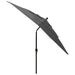 3-tier Parasol with Aluminium Pole Anthracite 2.5x2.5 m