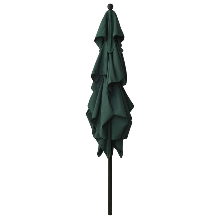 3-tier Parasol with Aluminium Pole Green 2.5x2.5 m Totnti