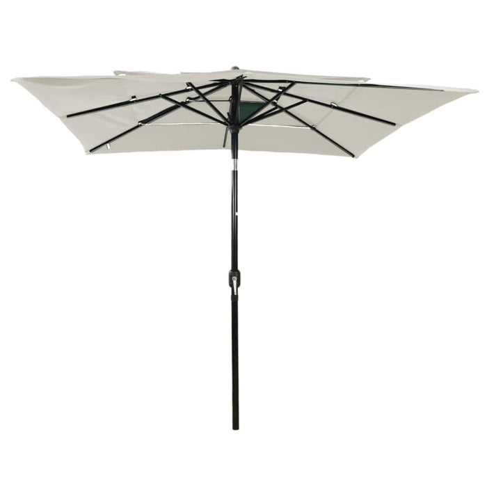 3-tier Parasol with Aluminium Pole Sand 2.5x2.5 m Totntl