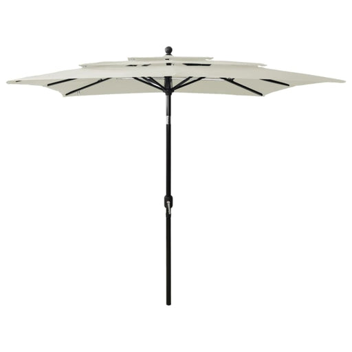 3-tier Parasol with Aluminium Pole Sand 2.5x2.5 m Totntl