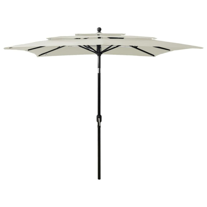 3-tier Parasol with Aluminium Pole Sand 2.5x2.5 m Totntl