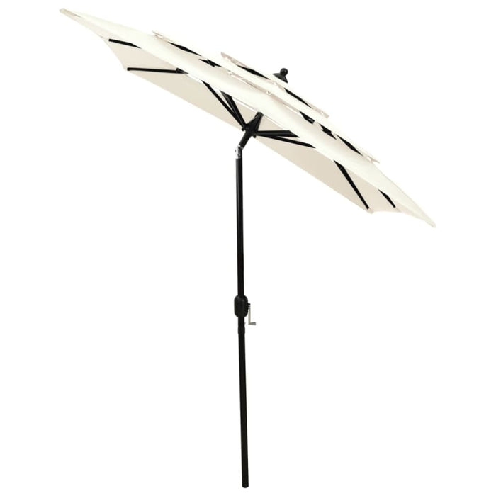 3-tier Parasol with Aluminium Pole Sand 2x2 m Totnaa