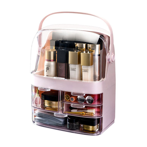 3 Tier Pink Countertop Makeup Cosmetic Storage Organiser