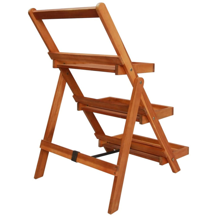 3-tier Plant Stand 50x63x80 Cm Solid Acacia Wood Atkka
