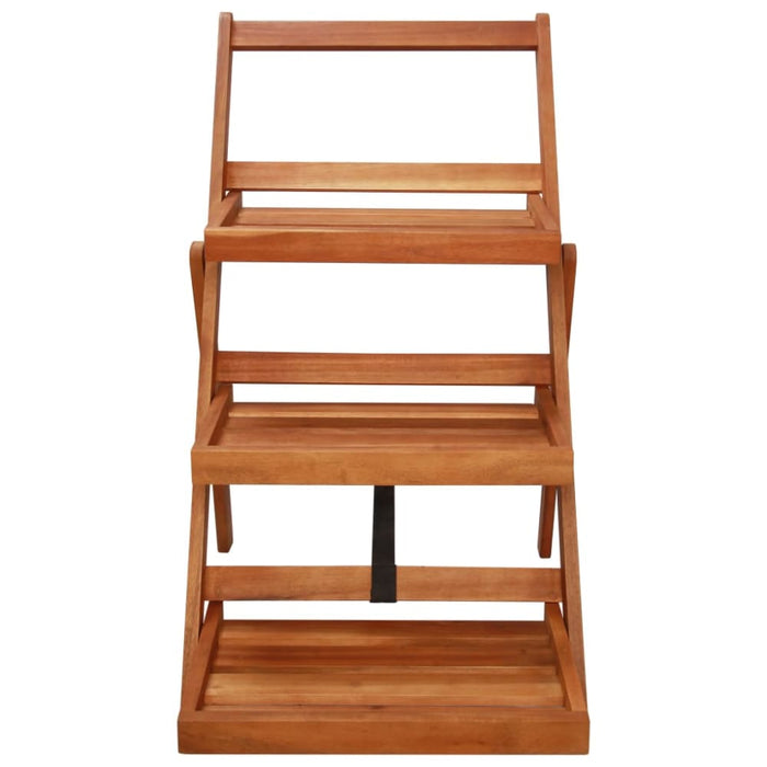 3-tier Plant Stand 50x63x80 Cm Solid Acacia Wood Atkka