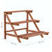 3-tier Plant Stand Cedar Wood 48x45x40 Cm Xalatl