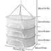3 Tier Portable Mesh Hanging Dryer for Clothes Herbs Fruits