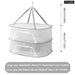 3 Tier Portable Mesh Hanging Dryer for Clothes Herbs Fruits