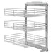 3-tier Pull-out Kitchen Wire Basket Silver 47x35x56 Cm Pbkib