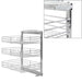 3-tier Pull-out Kitchen Wire Basket Silver 47x35x56 Cm Pbkib