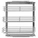 3-tier Pull-out Kitchen Wire Basket Silver 47x35x56 Cm Pbkib