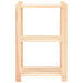 3-tier Storage Rack 60x38x90 Cm Solid Wood Pine 150 Kg