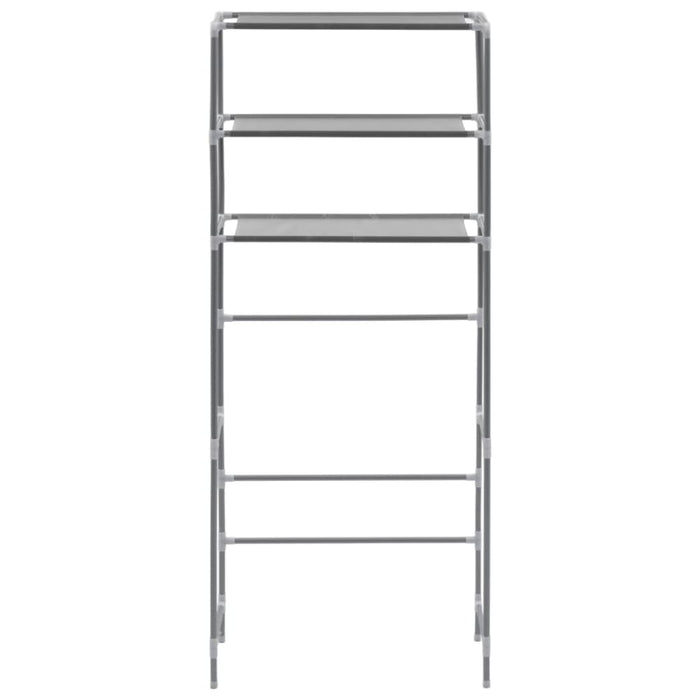 3-tier Storage Rack Over Laundry Machine Silver 69x28x169