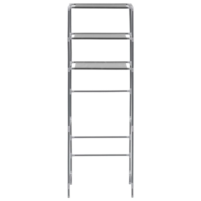 3-tier Storage Rack Over Toilet Silver 53x28x169 Cm Xnxala