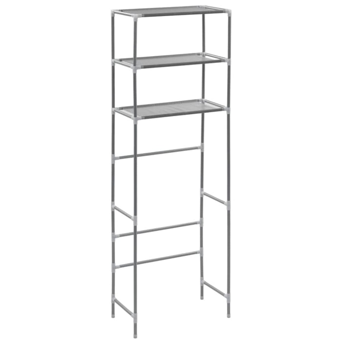 3-tier Storage Rack Over Toilet Silver 53x28x169 Cm Xnxala