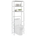 3-tier Storage Rack Over Toilet Silver 53x28x169 Cm Xnxala