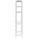 3-tier Storage Rack Over Toilet Silver 53x28x169 Cm Xnxala