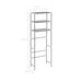 3-tier Storage Rack Over Toilet Silver 53x28x169 Cm Xnxala