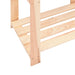 3-tier Storage Racks 3 Pcs 60x38x90 Cm Solid Wood Pine 150