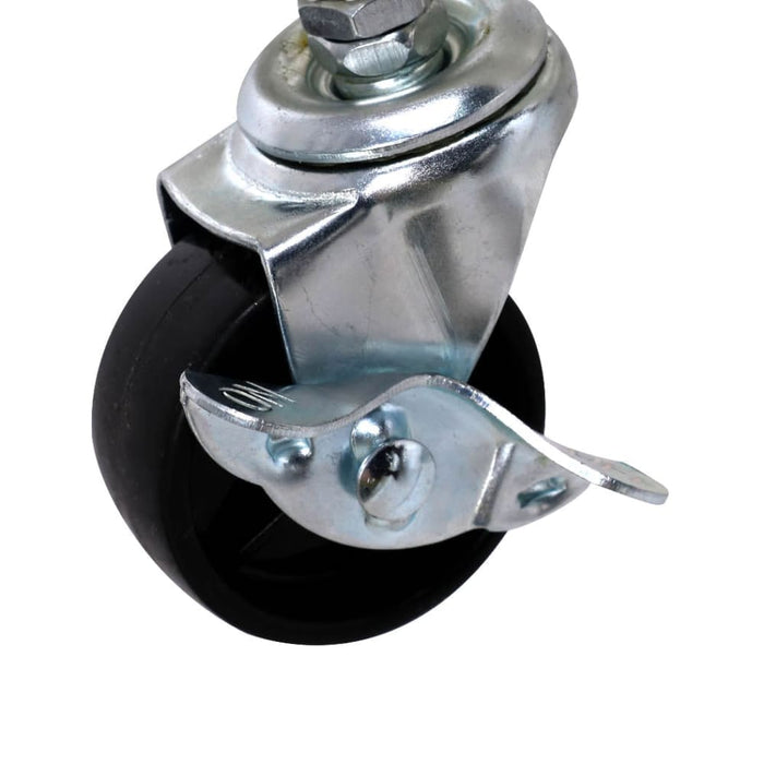 3 Tiers Kitchen Trolley Cart Steel Storage Rack Shelf