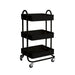 3 Tiers Kitchen Trolley Cart Steel Storage Rack Shelf
