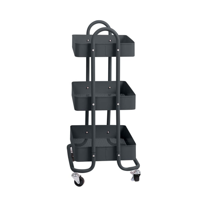 Goslash Picks 3 Tiers Kitchen Trolley Cart Steel Storage