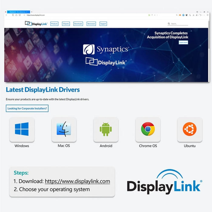 Usb Hub 3.0 Triple Display Dual Hdmi Vga Adapter Splitter