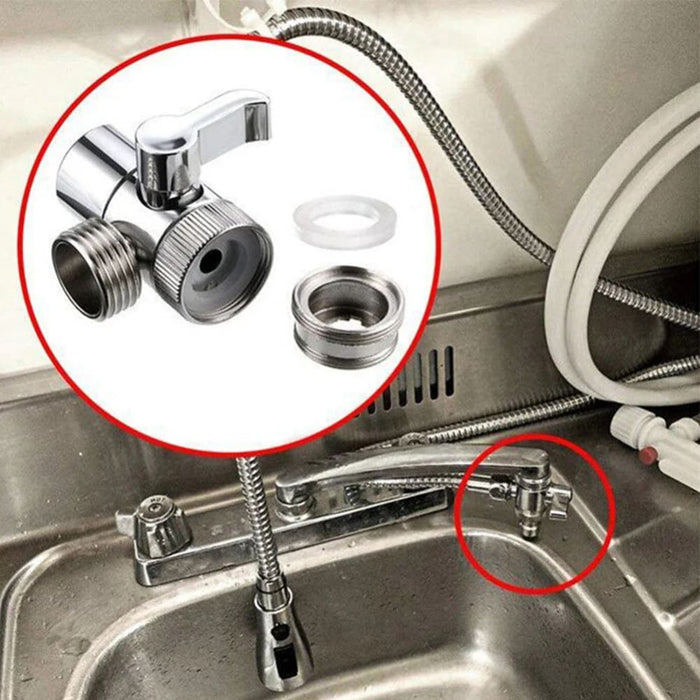 3 Way Faucet Diverter for Bathroom and Kitchen