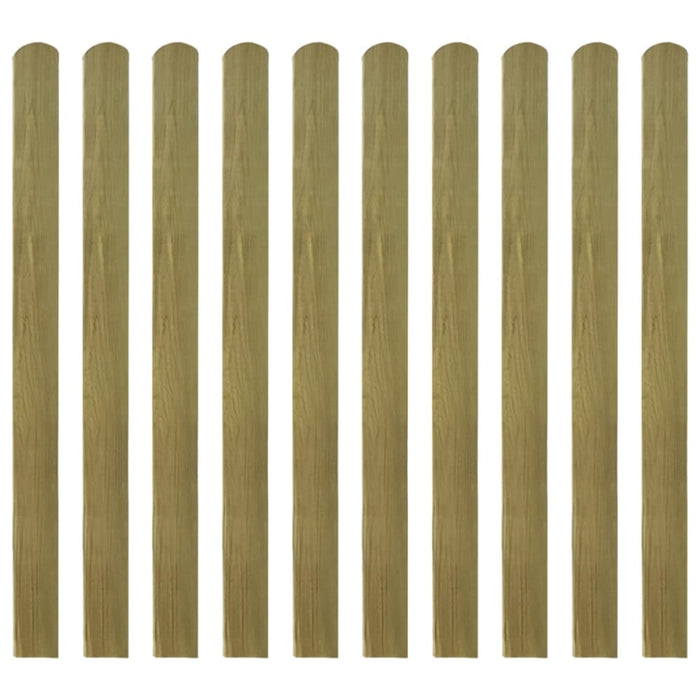 30 Pcs Impregnated Fence Slats Wood 120 Cm Tobbkai