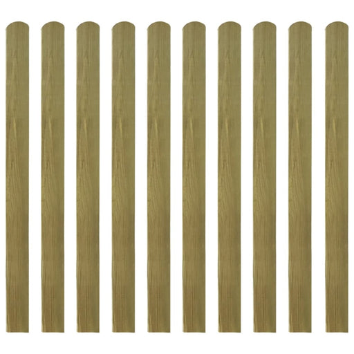 30 Pcs Impregnated Fence Slats Wood 120 Cm Tobbkai