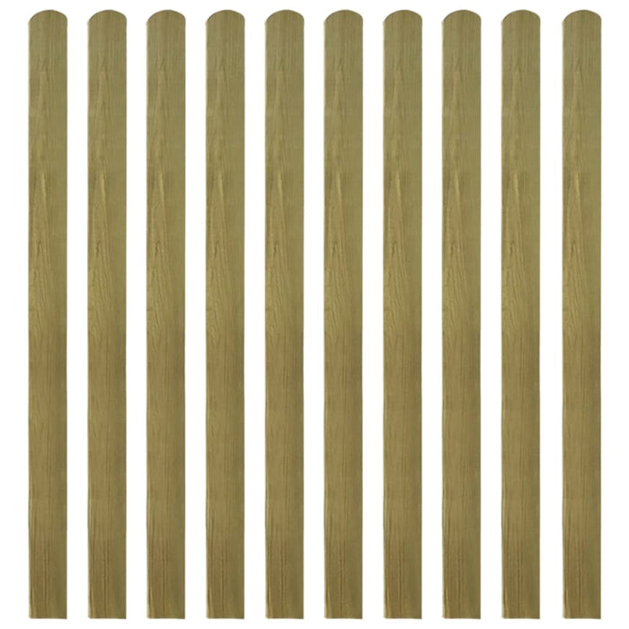 30 Pcs Impregnated Fence Slats Wood 140 Cm Tobbkak