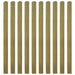 30 Pcs Impregnated Fence Slats Wood 140 Cm Tobbkak
